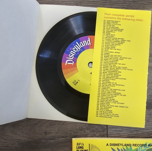 Vintage Children's Books With Records Set of 3 - Picture 2 of 5